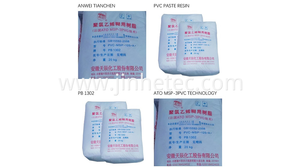 Pvc Resin Paste PB1702 PB1302 PB1156 Tianchen Brand